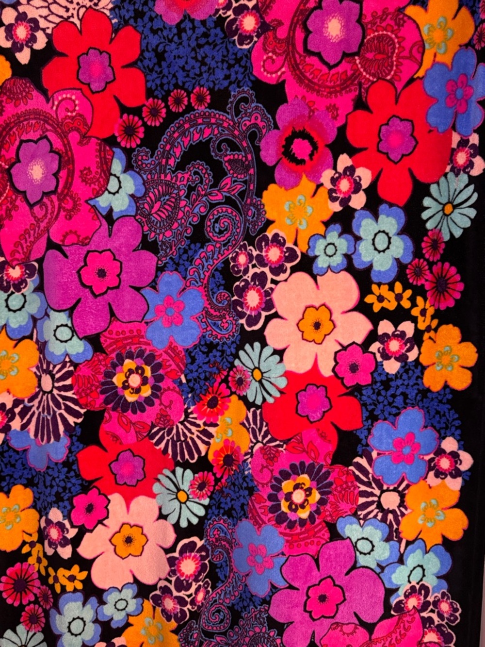 Vera Bradley Floral Paisley Throw - Pink, Red, Blue, Yellow, Orange, Purple